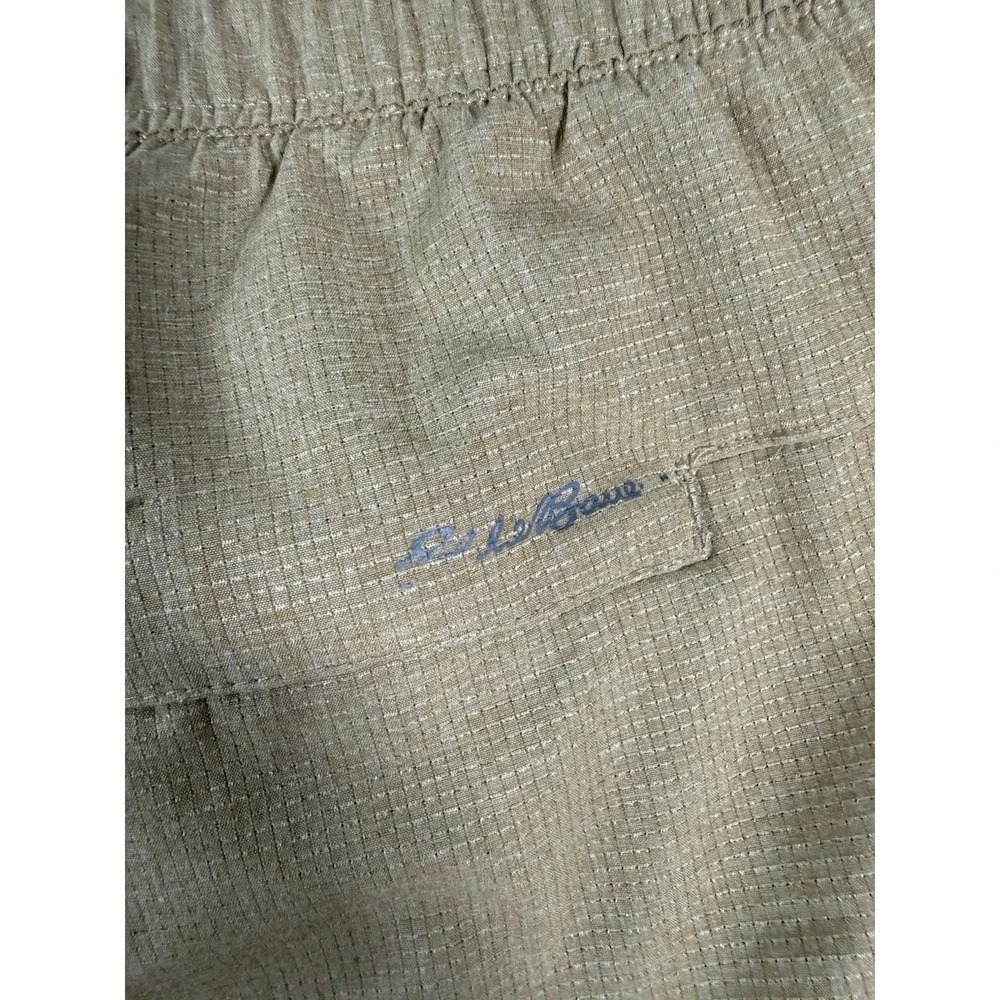 Eddie Bauer Shorts Mens 2XL Brown Travex Pull‎ On Hiking Outdoor